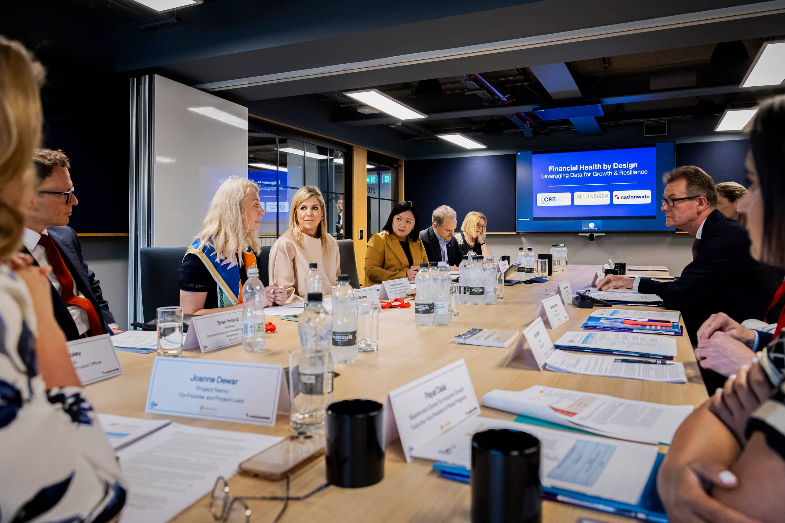 Queen Máxima attends launch of National Coalition for Workplace Savings in London
