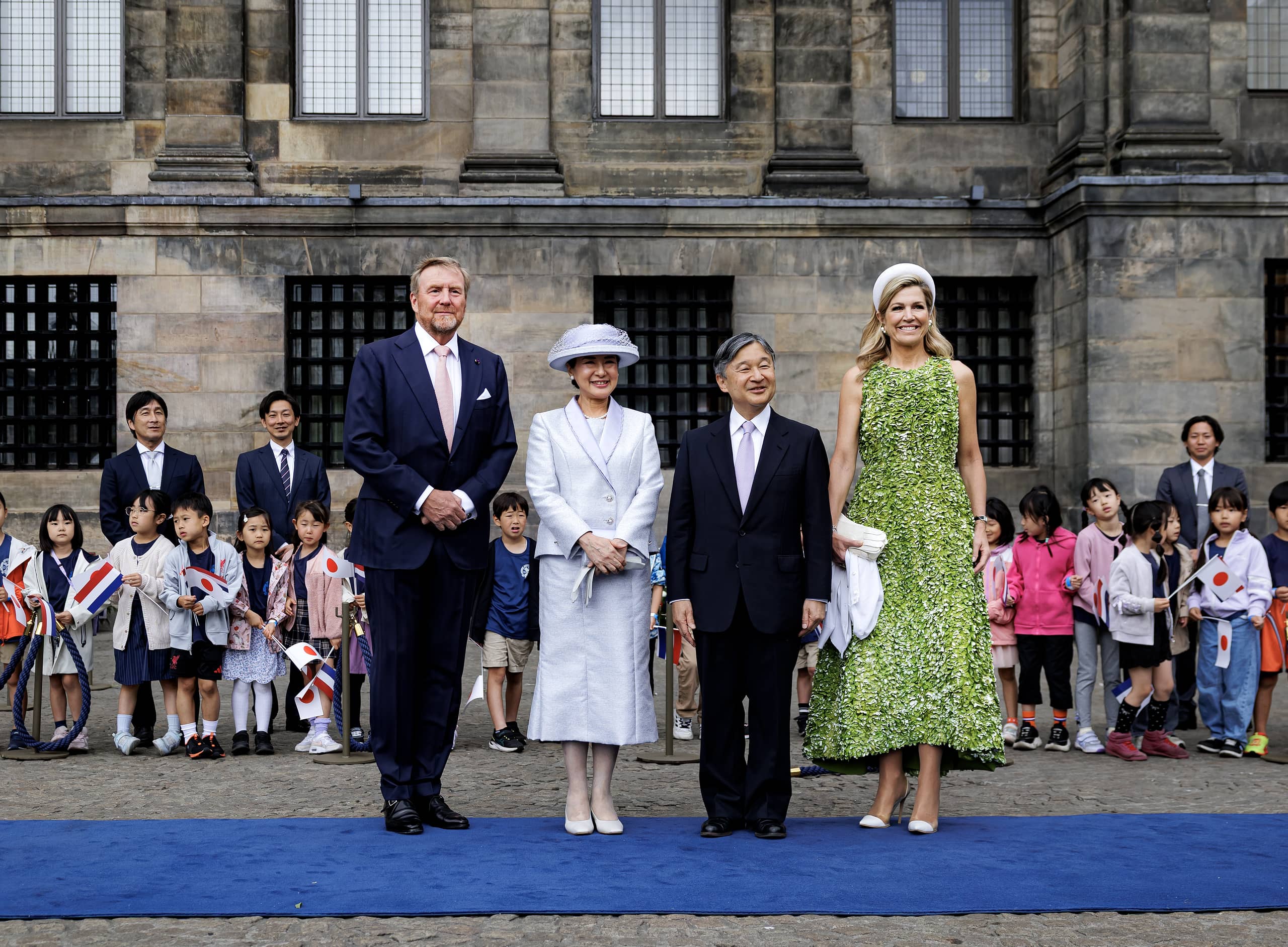 Welcome ceremony state visit Emperor of Japan to the Netherlands